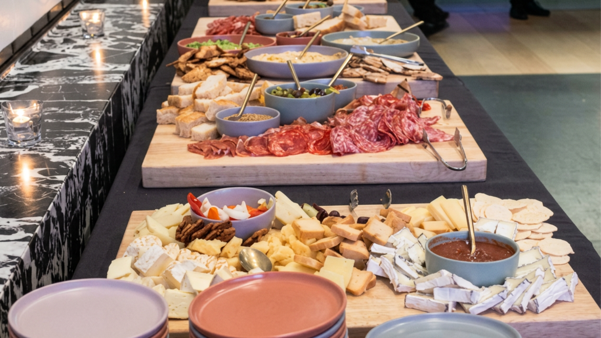 Charcuterie spread at the MoMA reception